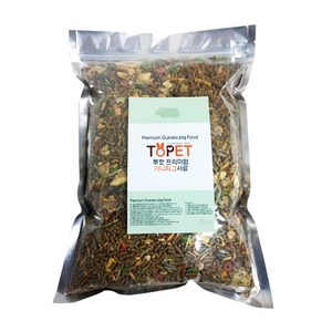 투펫 프리미엄 기니피그사료 2kg 기니푸드 펠렛사료 펠릿, 1개
