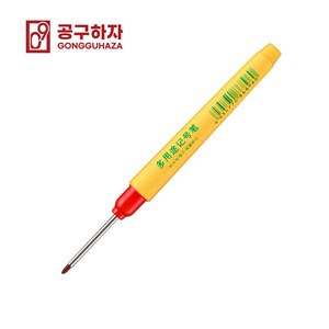 공구하자 인테리어마킹 딥홀 롱팁 유성 마킹펜 33mm, 빨강, 1개, 빨강