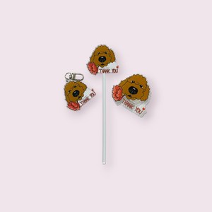 [주문제작가능] 귀여운 캐릭터 굿즈 THANK YOU 키링 / 거치대 / 토퍼