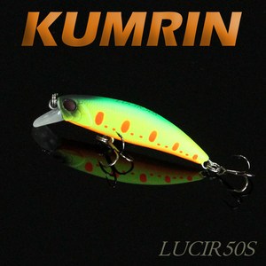 금린 미노우 LUCIR 50S (루시50S) 12종 택1 / 고수 갑오징어낚시 쭈꾸미낚시 문어낚시, 금린 미노우 루시50S 08 # 008, 1개