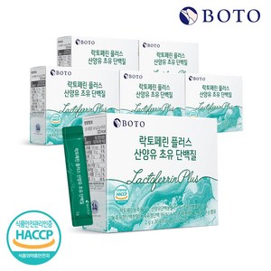 보뚜 락토페린 플러스 산양유 초유 단백질 30p, 60g, 6개