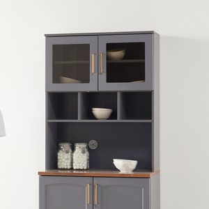 가이온 로아 주방 수납장 서랍장 하부장 상부장 그릇장 다용도수납장 틈새장, 그레이