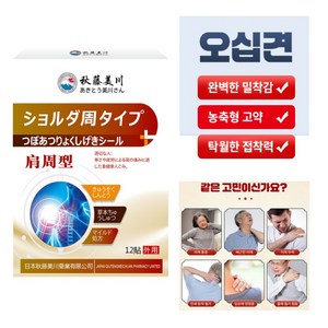 어깨통증 파스 JJZ-101, 1세트, 12개입
