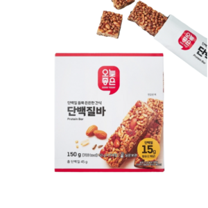 단백질 듬뿍 든든한 간식 오늘좋은 단백질바(50g ), 3개, 150g, 150g