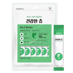조이펫 고양이 건강한츄 가다랑어 72g (12g x 6개입), 1개