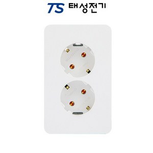 제일전기 디아트 화이트 매입 2구 콘센트, 1개