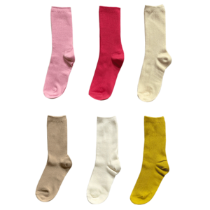 12-14세 XL사이즈 프리미엄 골지 중목 아동 양말 B 6종