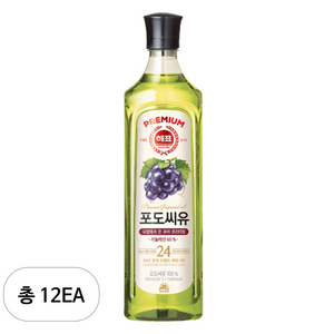 해표 포도씨유, 900ml, 12개