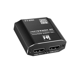 인네트워크 1:2 HDMI 2.0 영상 분배기 아답터 포함 [IN-N20HD102] IN127, 1개