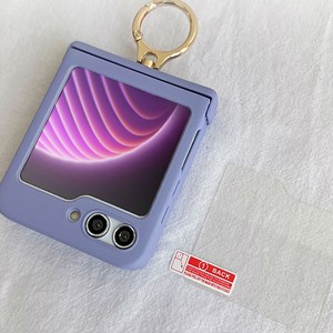 갤럭시 Z플립5 슬림 스트랩 핑거링 투명 컬러 제트 플립 F731 휴대폰 케이스