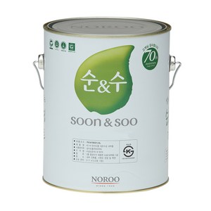 노루페인트 순수100 4L 수성 내부 친환경 DIY 페인트, 옐로우망고, 1개