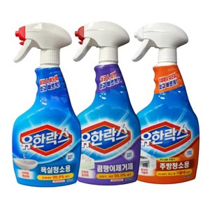 NEW 유한락스 주방청소용+욕실청소용+곰팡이제거제, 500ml, 1세트