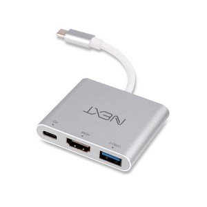 넥스트 USB Type C to HDMI + USB 3.0 + PD 변환 아답터, NEXT 411TCH, 1개