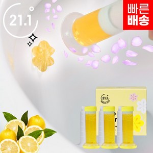 젤로크린 변기 청소 세정 항균 탈취 악취 제거 세정젤, 1BOX(레몬3개)36회분, 1개