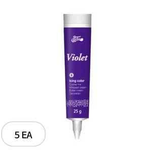 브레드가든 베이킹 색소 아이싱칼라 블루 튜브형 25g, 5개