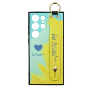 신서엔코 갤럭시 S25 S25플러스 S25울트라 케이스 Galaxy Phone Case SCS-1544 수채화 하트 핸드 스트랩 핸드폰 케이스