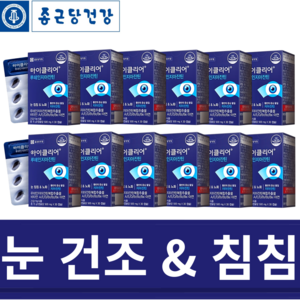 식물성캡슐 종근당건강 아이클리어 차인표 루테인 1000억판매 루테인지아잔틴 눈이침침할때 눈영양제 루테인추천 효능 복합추출물 흐린눈 눈건강 르테인 누태인 뉴테인 뉴태인 루태인, 12개, 30캡슐