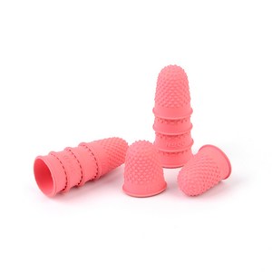 이음모음 사무용 손가락 골무, 10개입, 프리미엄 핑크 세트