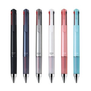 파이롯트 다기능 젤잉크 쥬스업 4색 다색펜 0.4mm, 실버, 4개