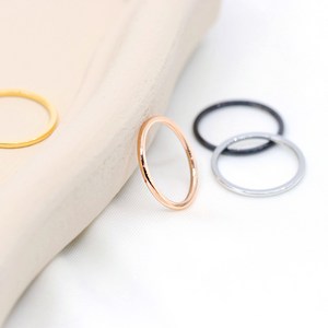 VARAM [1+1이벤트] 1미리라운드반지 서지컬스틸반지 민자반지 엥게이지 실반지 레이더드링