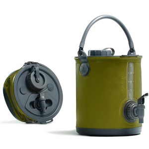 Colapz 워터저그 8리터 Collapsible WaterJug 접히는 물통 감성캠핑, 올리브