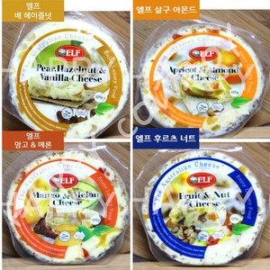 앨프 ELF 과일치즈 125g 4종 4개세트, 메론2개+배헤이즐넛2개, 4개