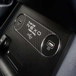 두두카 넥쏘 1열 USB 테두리 메탈 카본 몰딩 악세사리 호환, 1열 USB전체 테두리 몰딩1p 카본