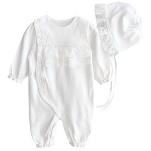 맘스케어 여아용 더블레이스 우주복 + 모자 세트