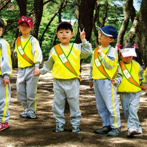 문구랑만들기랑 야외안전띠 미아방지띠[안전용품] 숲놀이용 형광안전띠(6종/10개입), NO.294 주황연두띠