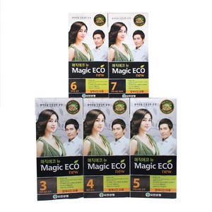 유한양행 매직 에코 뉴 헤어 칼라 크림 새치커버, 1개, 7호 자연스러운 흑갈색