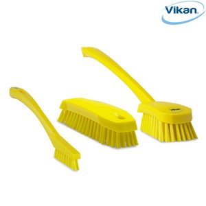 [바이칸] 욕실청소 3종세트(브러쉬) B타입, 1세트, 노랑