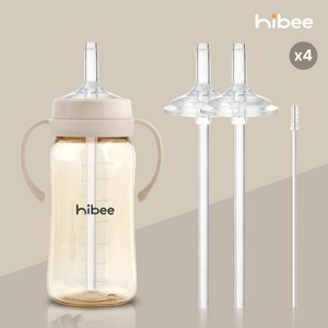 하이비 더블하트 그로미미 유피스 호환 2단계 간편 교체용 빨대세트 2p, 간편빨대 2단계 2P, 4세트, 10ml