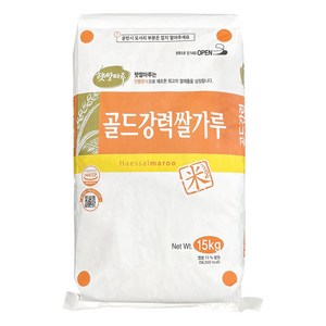 0382. [대두] 햇쌀마루 골드강력쌀가루 15kg / 국산, 1개