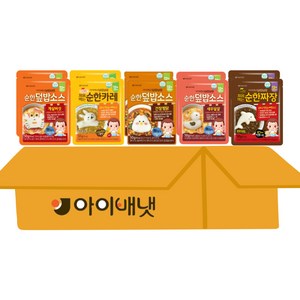 아이배냇 유아용 베베 순한 덮밥 소스 5종 짜장2+카레2+새우달걀2+소불2+간장2, 10개, 50g