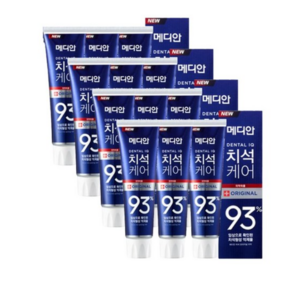 메디안 치석케어 오리지널 치약 120g 12개