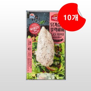 대림 사조안심 닭가슴살블랙페퍼 100g, 10개