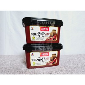 해찬들 100% 국산고추장, 1kg, 2개