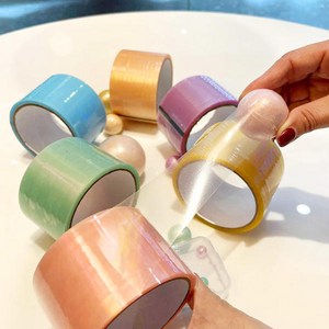 테이프공 만들기 4.8cm 볼테이프 끈적이 말랑이 찐득볼, 퍼플, 1개