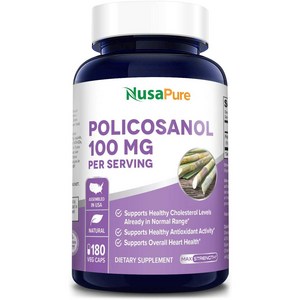 고함량 폴리코사놀 100mg 180정 NON GMO 글루텐프리 해외직구, 1개, 180정 (대용량)