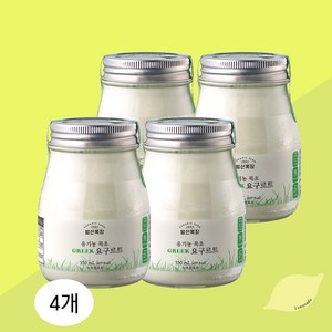 범산목장 유기농 목초 그릭 요구르트, 4개, 350ml