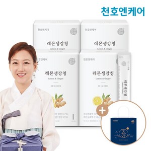 [천호엔케어] 레몬생강청 스틱 10mL 30포 4박스/국산생강 레몬청 천호식품, 300ml, 4개