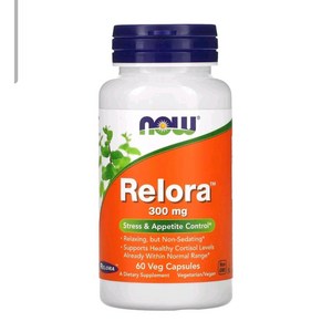 NOW Foods Relora 300mg 베지 캡슐 60정, 1개