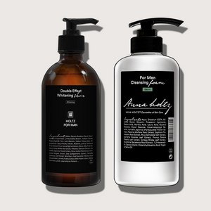 홀츠포맨 남성 남자 미백 스킨 토너 300ml 폼클렌징 500ml 2종 세트 면도스킨 세안제 화장품, 1개