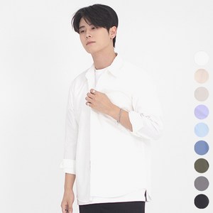 라틱 남자 링클프리 오버핏 캐주얼 셔츠