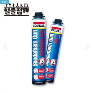 수다폼 우레탄폼 창틀문틀 단열 SOUDAL 수달폼 맥시70, 1개