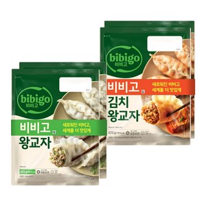 CJ 비비고 왕교자 455g X 2봉 + 김치왕교자 420g X 2봉, 1개