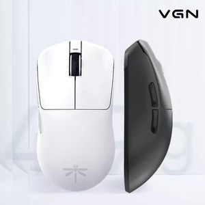 [chengyi] 최신상 VGN 잠자리 F1무선 USB 게이밍 마우스 /2.4G+유선 연결OK/5키/ 26000dpi 초경량 PAW3395, 블랙F1 PRO, Nodic 2833칩+49g +65H속항기간