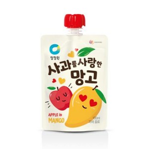 청정원 사과를 사랑한 망고 100mlx10개, 100ml, 10개