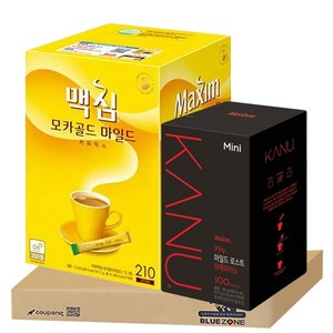 맥심 모카골드 210티+카누 미니 마일드 로스트 아메리카노 100티, 900mg