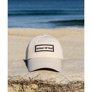 ARMOR OF GOD 아머오브갓 박스로고 볼캡 - 베이지